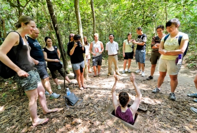 CU CHI TUNNEL HALF DAY (AM/PM)