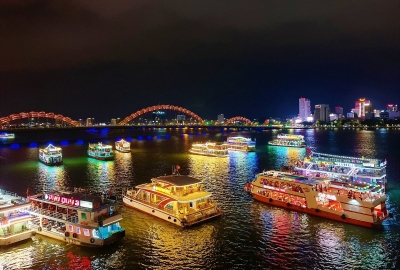 Half Day Tour: Marble Mountains - Monkey Mountain - Am Phu Cave - Da Nang By Night & Han River Cruise